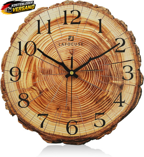 Jugendstil wanduhr holz mdf - jugendstil,