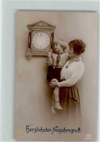 Neujahr interieur wanduhr - neujahr,