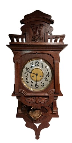 Antike jugendstil wanduhr - antike,