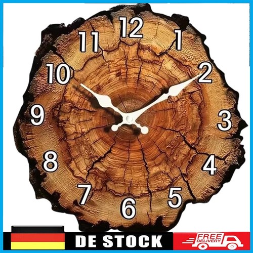 Jugendstil wanduhr holz 30cm - jugendstil,