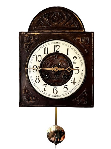 Jugendstil wanduhr mit pendel - jugendstil,