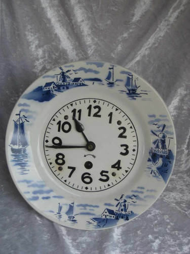Wanduhr jugendstil windmühle - wanduhr,