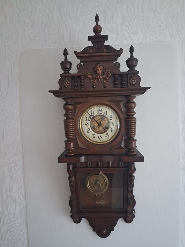 Wanduhr freischwinger holz - wanduhr,