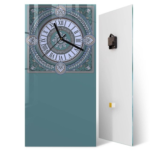 Rechteckige wanduhr aus glas - rechteckige,