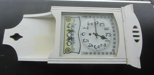 Alte uhr wanduhr jugendstil - uhr,