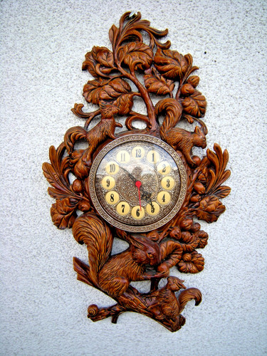 Vintage wanduhr reliefdekor - wanduhr,reliefdekor, im